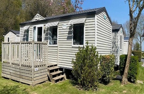Mers-les-Bains House | ZEcamping 3* familial piscine couverte 3km plage mobil-home TV BBQ