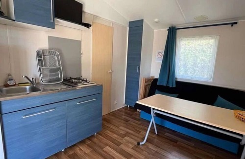 Durfort House | ZEcamping 3* piscine chalet TV clim 24m2 5 pers