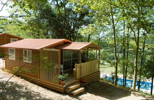 Durfort House | ZEcamping 3* piscine chalet TV clim 24m2 5 pers