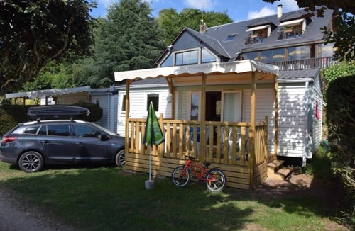 Salles-Curan House | ZEcamping 4 étoiles animé piscine chauffée mobil-home TV BBQ 30m2