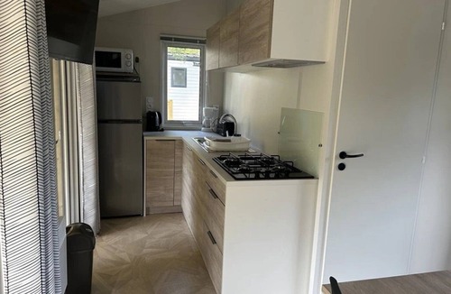 Apremont House | ZEcamping 4* piscine couverte jacuzzi sauna mobil-home TV BBQ 33m2