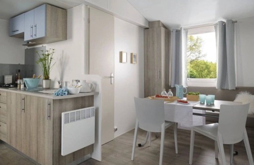 Angles House | ZEcamping 4* piscine couverte mobil-home TV BBQ 24m2