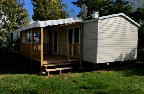 Angles House | ZEcamping 4* piscine couverte mobil-home TV BBQ 24m2