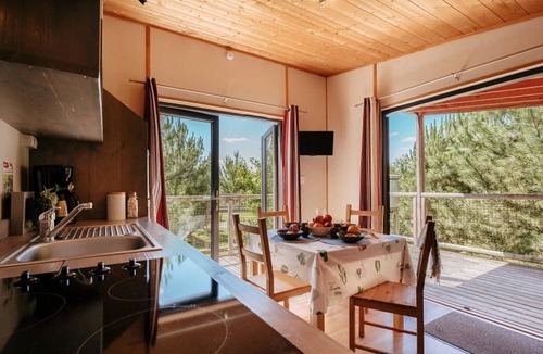 Caro Cabin | ZEcamping 4* piscine couverte locatif TV LV 30m2