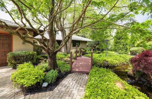 Lake View House | Zen Escape Overlooking Lake Erie: Deck, Gardens