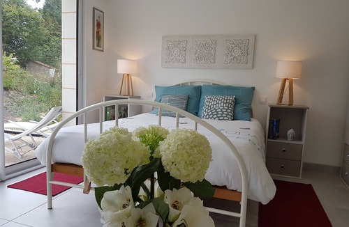 Gizay House | Zen room with pool view/Separate entrance