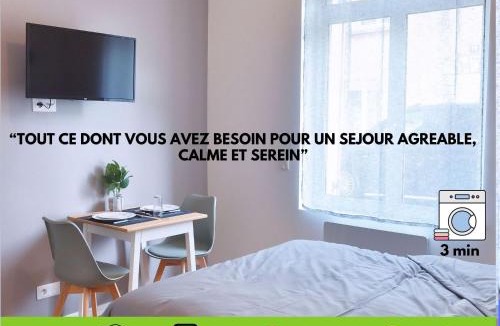 Saint-Quentin Apartment | ZenkaSerenity-Ferme paisible Centre CHU-wifi-pro