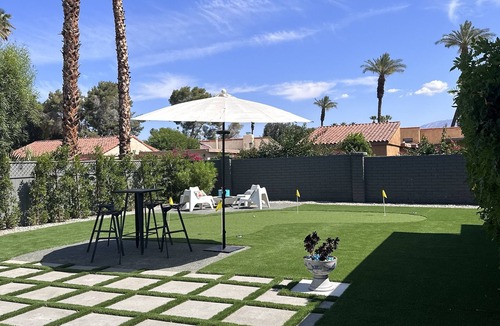 Rancho Mirage House | Zentierra~ Great Location! Mid Century Home! Quiet, Clean, and a Putting Green!
