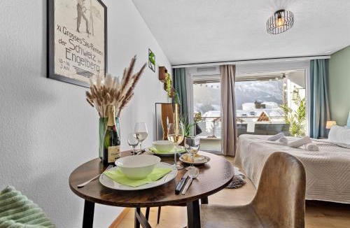 Engelberg Apartment | Zentrales Studio mit mega Bergblick, Titlis, Luzern, Lake, Kurpark