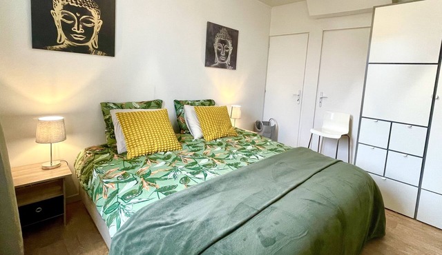 À 200 m de la Plage, Central, bel Appartement 3 Pièces Dans Maison Classée