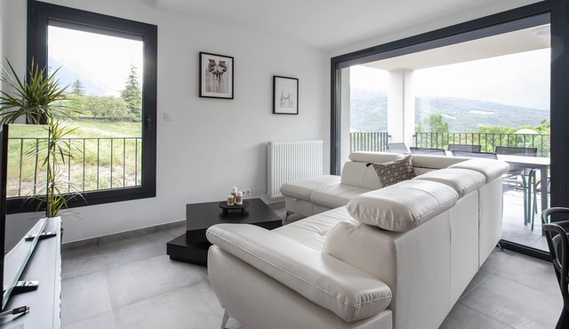 Évasion Bleue - Appt vue sur la montagne