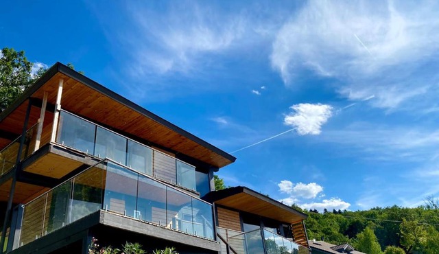 Панорамная вилла у леса на Lac Leman