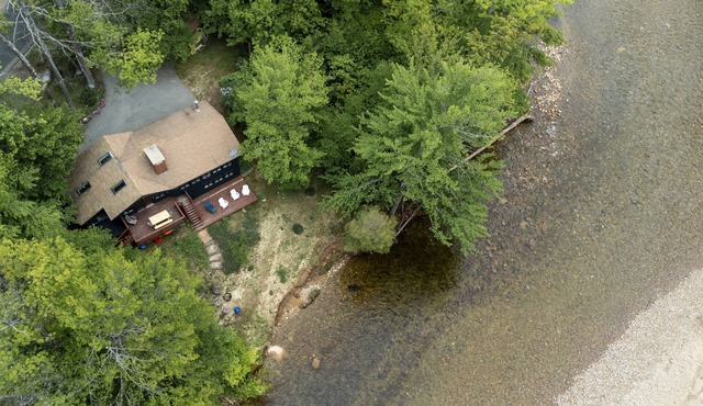 1.1 acre modern waterfront home on the Saco river