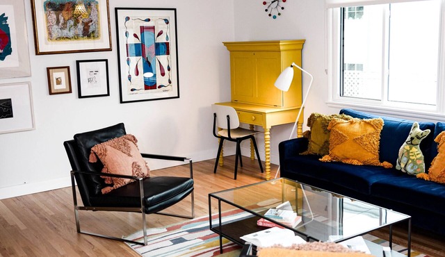 1+1 mid-century meets boho next to Studios