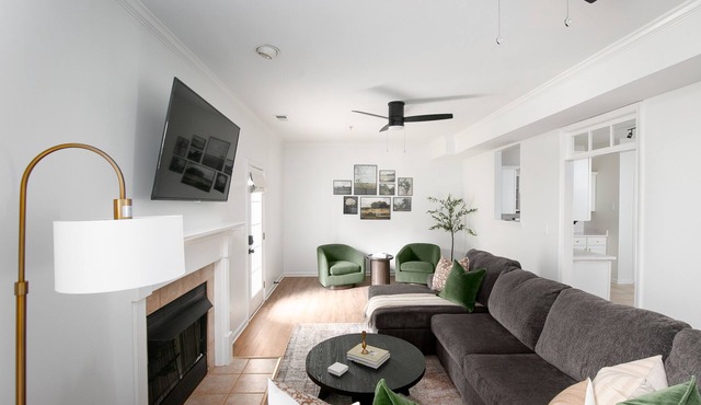 1.5 miles to shops & interstate! Family friendly modern townhouse.