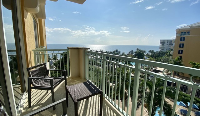 1 Bdrm Ocean view Res. Suite w balcony, located at The Ritz, in Key Biscayne