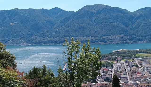 1-bedroom apartment with great views to Lake Maggiore and the city of Locarno