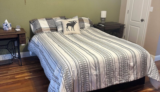 1-bedroom guest suite private entrance and private bathroom. No shared space!