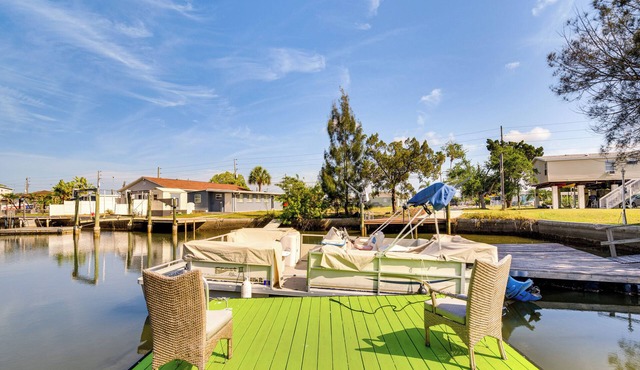 1 Mi to Beach: Home w/Dock on Canal in Hudson