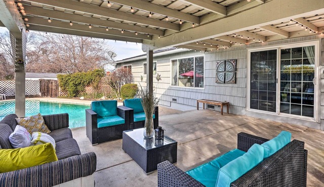 1 Mi to Main Street Sutter Creek: Poolside Oasis!