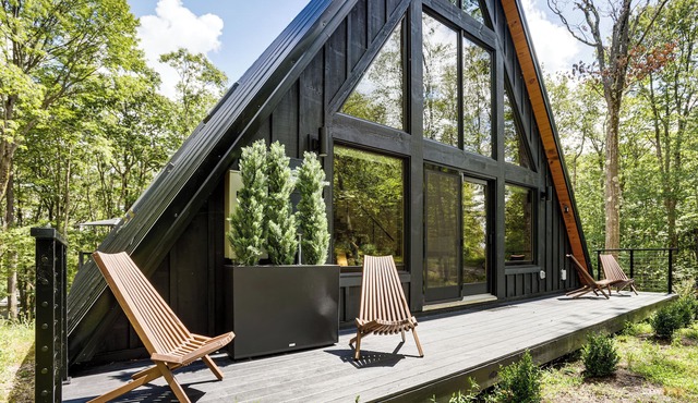 1 Mi to Resort Beach: Alpine Lake A-Frame!