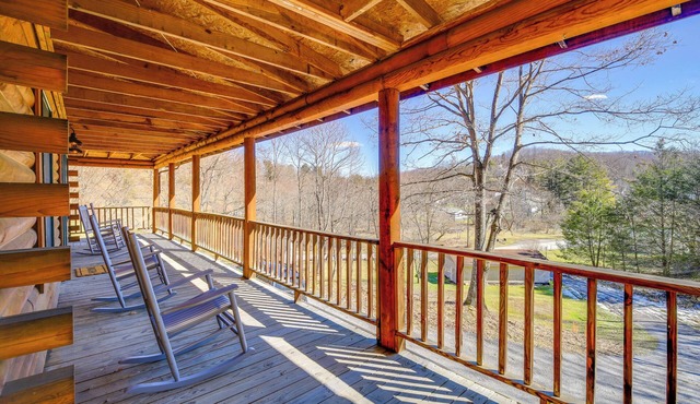 < 1 Mi to Spearhead ATV Trails: Cabin w/Deck!