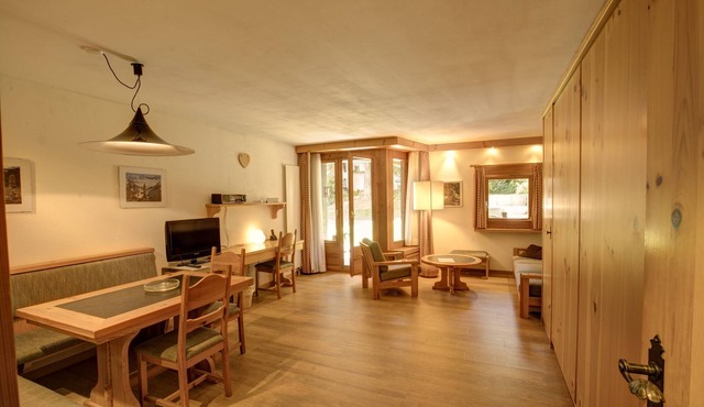 1-room apartment with garden view on the 1st floor
