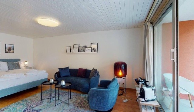 1-room flat on the 4th floor for 2 persons.
