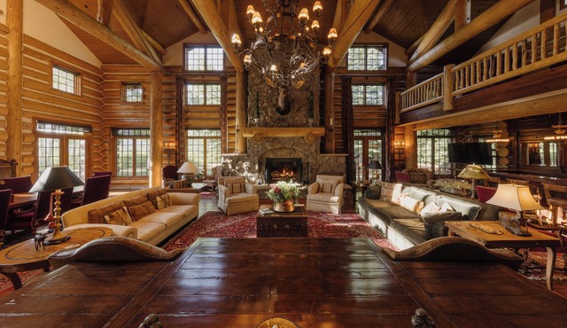 10,000 Sq. Ft. Cabin by InvitedHome | Hot Tub, Sauna, Game Room, Patio