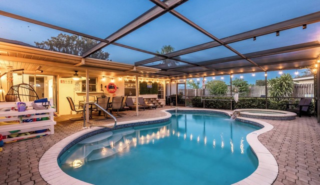 10 MINS TO ANNA MARIA@HEATED POOL/SPA@GAME ROOM@OASIS ESCAPE