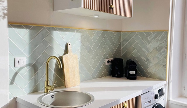 10-minute walk from the spa and train station, comfortable apartment.