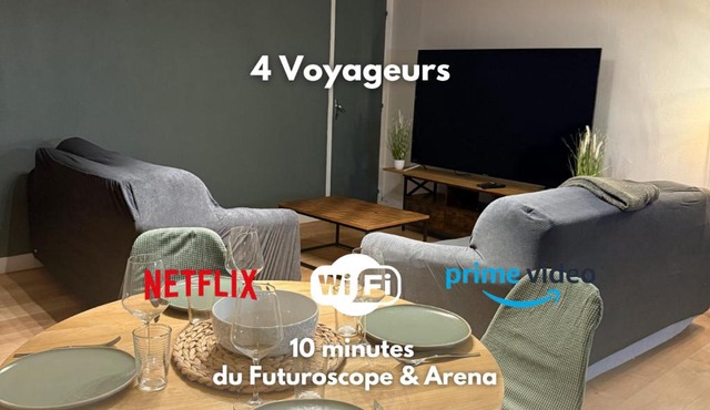 10 minutes from Futuroscope