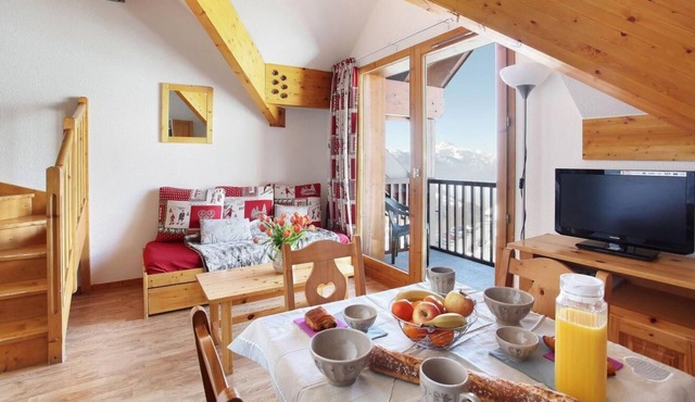 100m from ski lifts, balcony, parking, tv, ski locker, 37-45m², Saint-François Longchamp