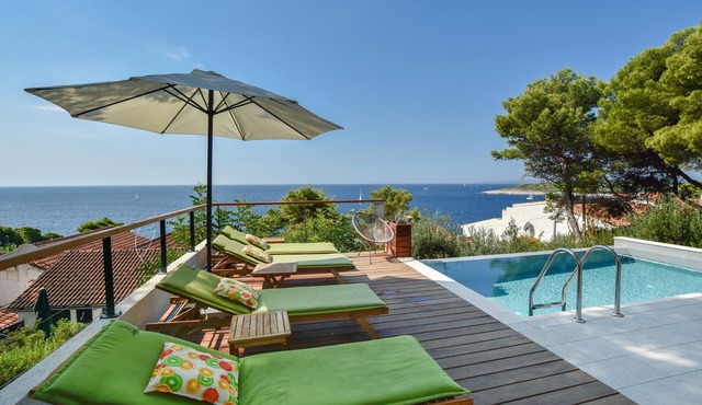 100m from the beach,1,5km from theHvar old town.Infinity pool and quiet location