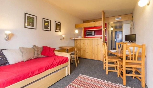 11st floor, view mountain, balcony, 28m², Les Arcs