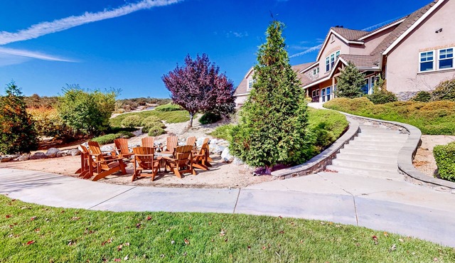 12-acre home with outdoor areas, basketball/pickleball/volleyball & home gym