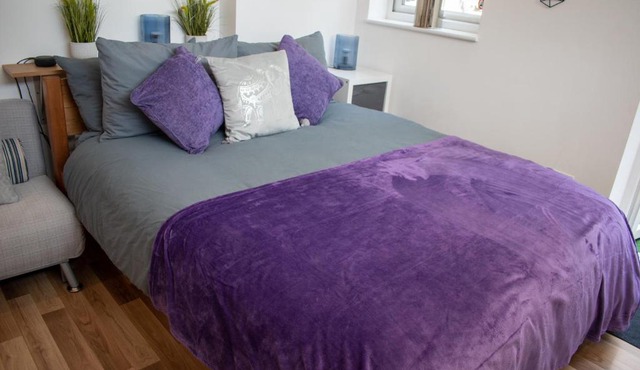 121 Studio - Apartment with Kitchen, Terrace, Stansted Airport Shuttle