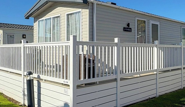 12ft-wide caravan ideal for small families with one double and one twin.