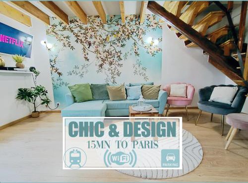 15 min from Paris center Parking & quiet area