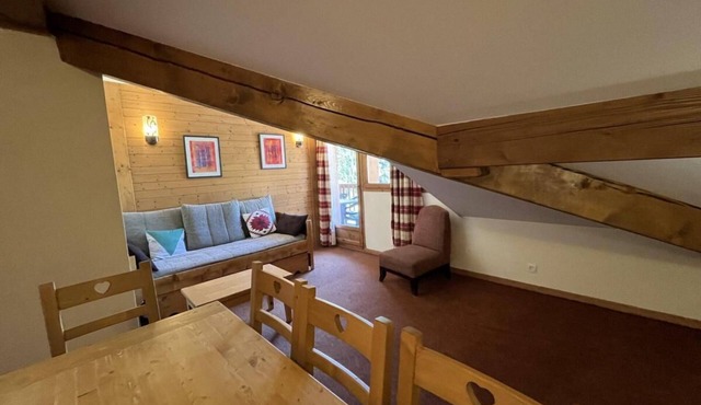150m from shops, 4th floor, fitness, swimming pool, balcony, tv, ski locker, 48m², Val Cenis