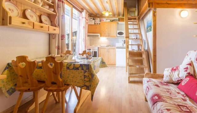 150m from resort center, 4th floor, balcony, tv, ski locker, 41m², Montalbert