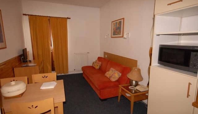 150m from ski slopes, 1st floor, view resort, fitness, swimming pool, sauna, balcony, tv, ski locker