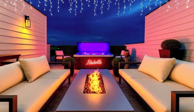 17 Beds Hot Tub Sauna Skyline Views Game Room