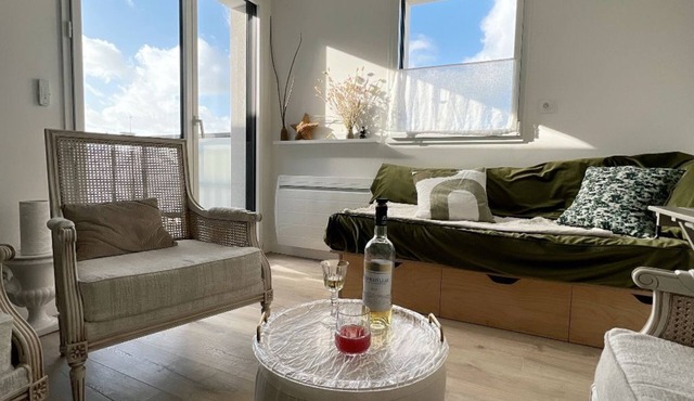 170 m from the beach and close to the town center