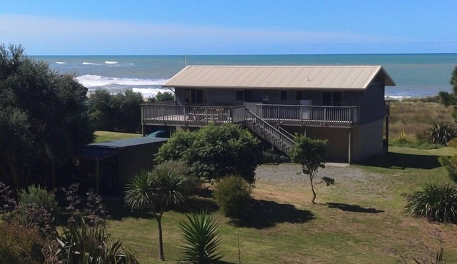 180 degrees ocean view, right on the beach.