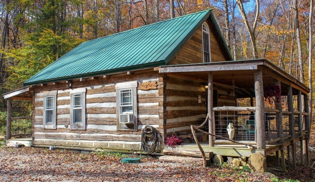1800s Rustic Log Montana Cabin near Hocking Hills