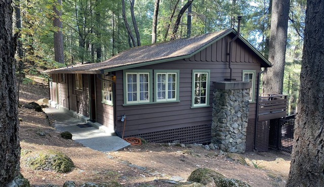 1937 upgraded Cabin in tree/ mountain area walking distance to town.