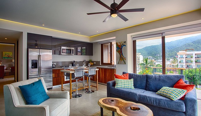 1BR/2BA Mountain-View Condo @ Oceana | Rooftop Pool, Gym | Romantic Zone