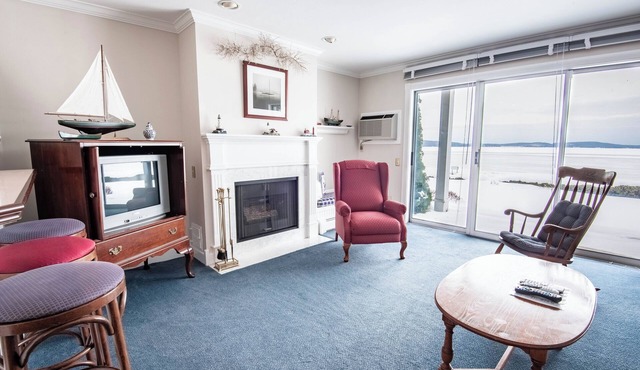 1BR Beachfront Condo on Gorgeous Lake Charlevoix | Fireplace | Sandy Beach |