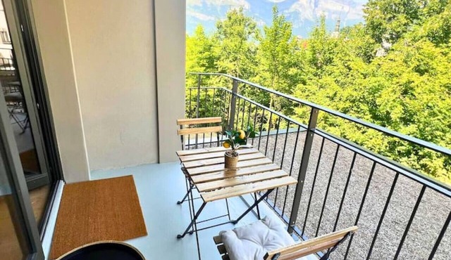 1BR Flat at St Gervais with Mountain Views